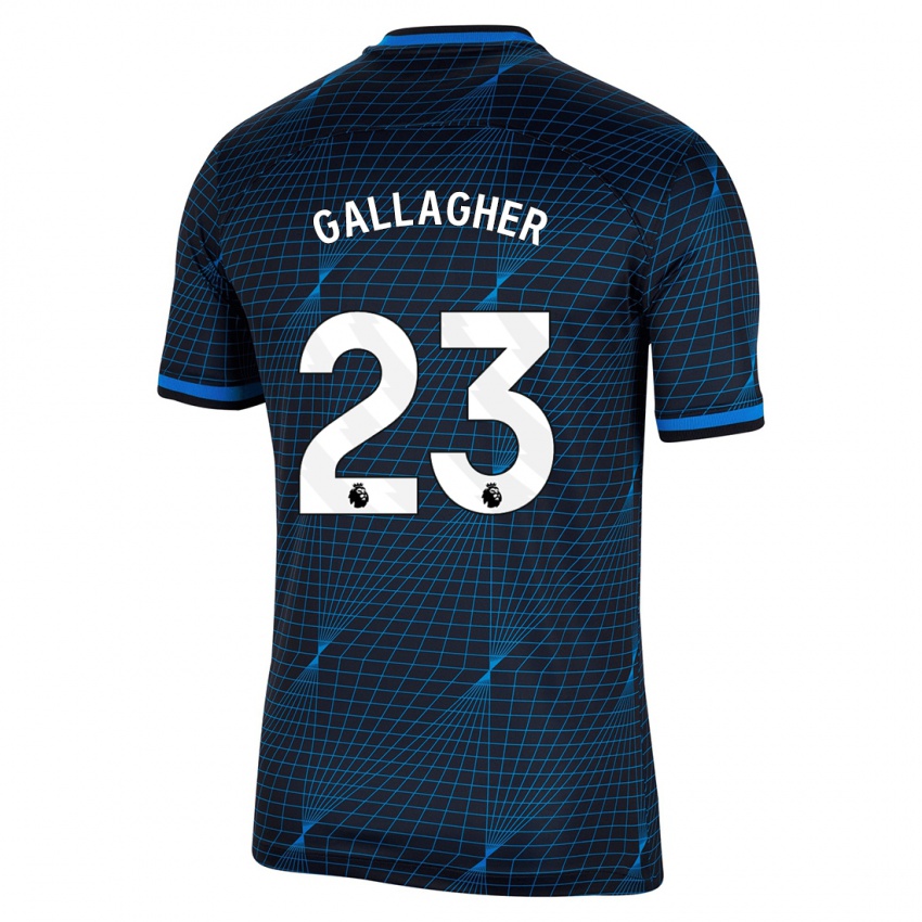 Homem Camisola Conor Gallagher #23 Azul Escuro Alternativa 2023/24 Camisa