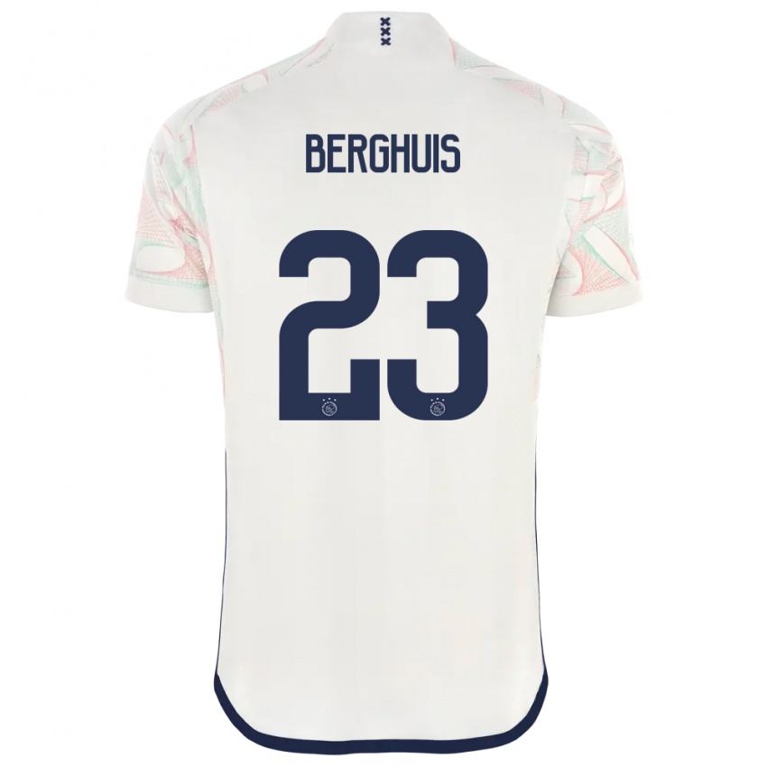 Homem Camisola Steven Berghuis #23 Branco Alternativa 2023/24 Camisa