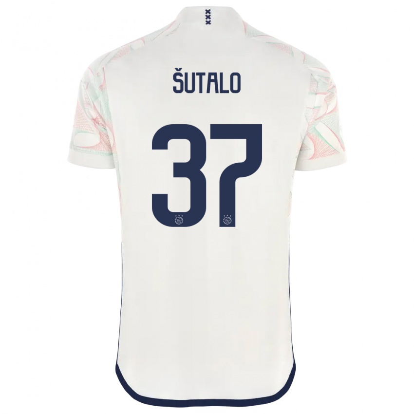 Homem Camisola Josip Sutalo #37 Branco Alternativa 2023/24 Camisa