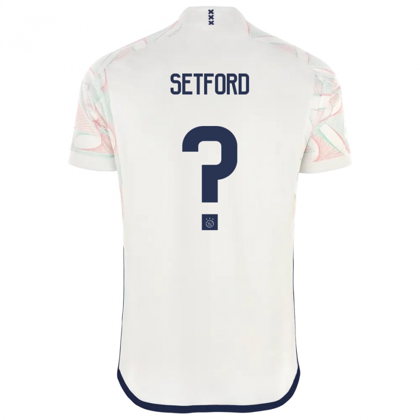 Homem Camisola Charlie Setford #0 Branco Alternativa 2023/24 Camisa