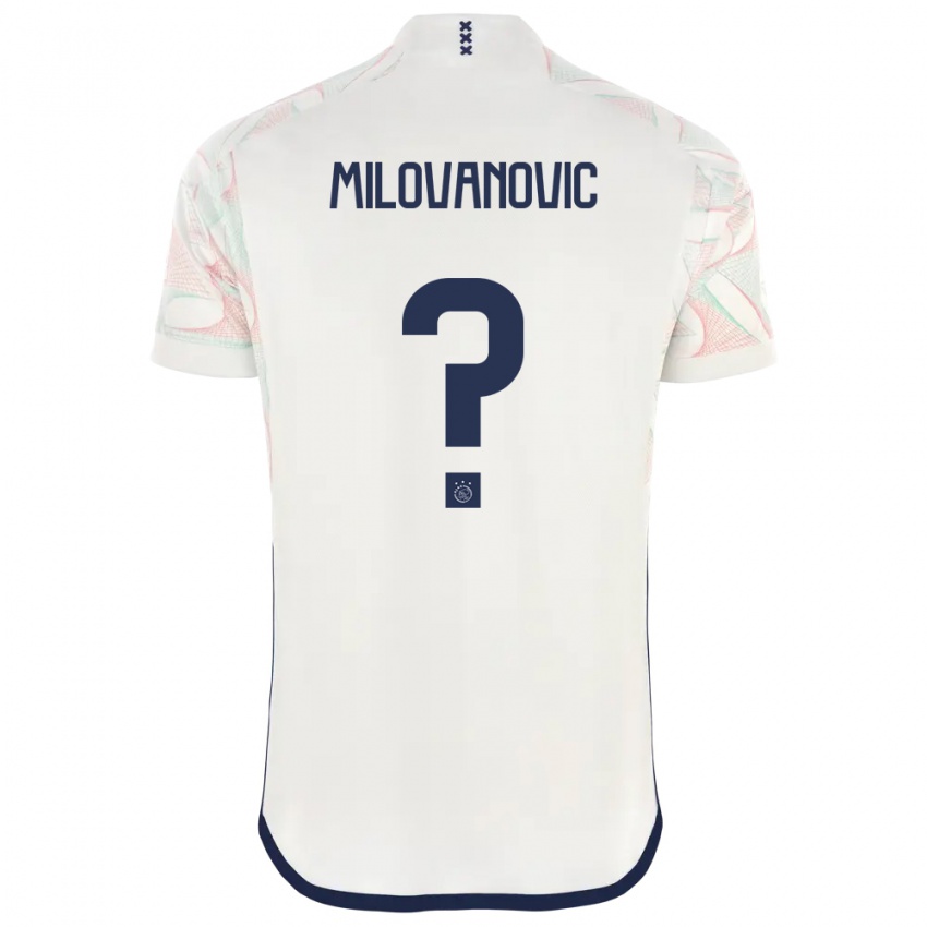 Homem Camisola Mateja Milovanovic #0 Branco Alternativa 2023/24 Camisa
