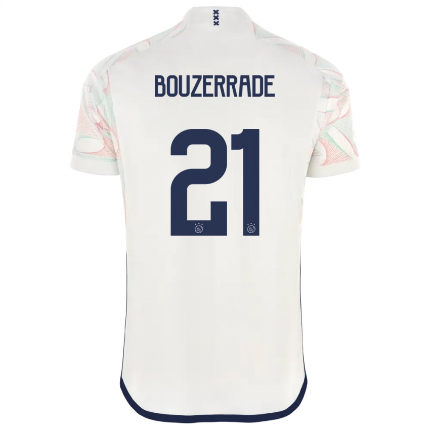 Homem Camisola Zaina Bouzerrade #21 Branco Alternativa 2023/24 Camisa