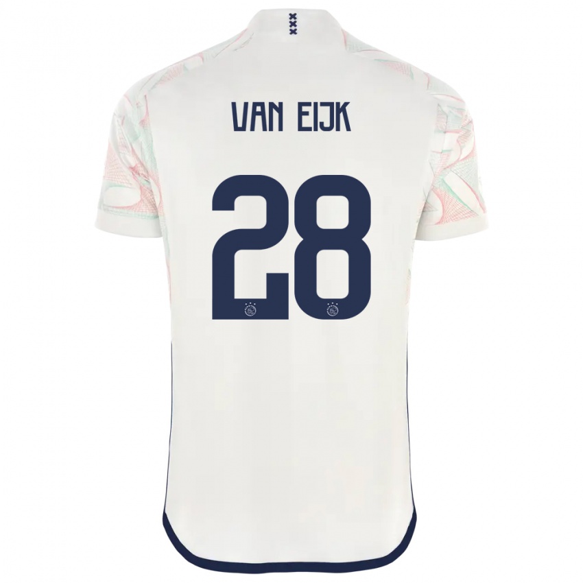 Homem Camisola Regina Van Eijk #28 Branco Alternativa 2023/24 Camisa