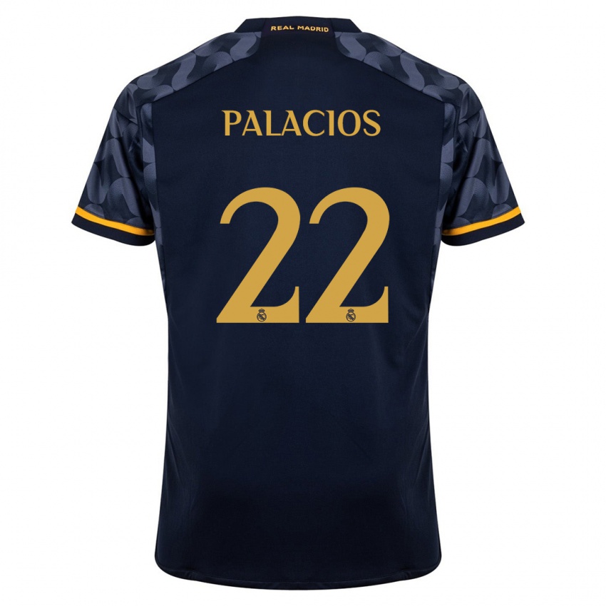 Homem Camisola Cesar Palacios #22 Azul Escuro Alternativa 2023/24 Camisa