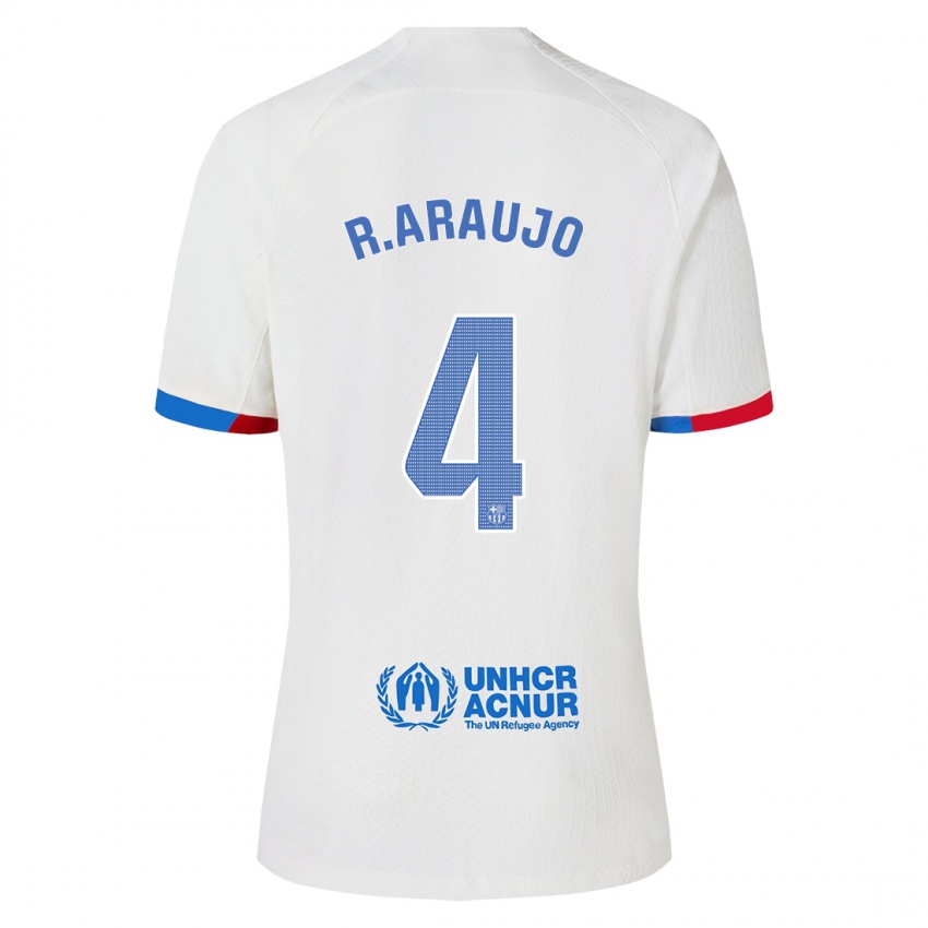 Homem Camisola Ronald Araujo #4 Branco Alternativa 2023/24 Camisa