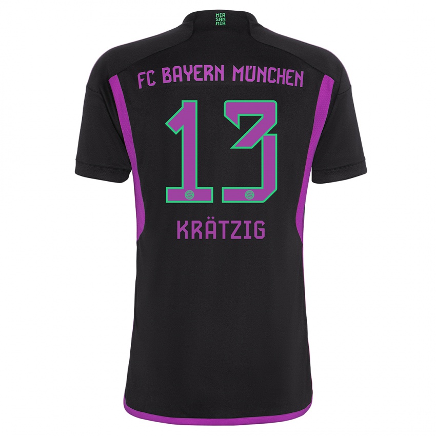 Homem Camisola Frans Krätzig #13 Preto Alternativa 2023/24 Camisa