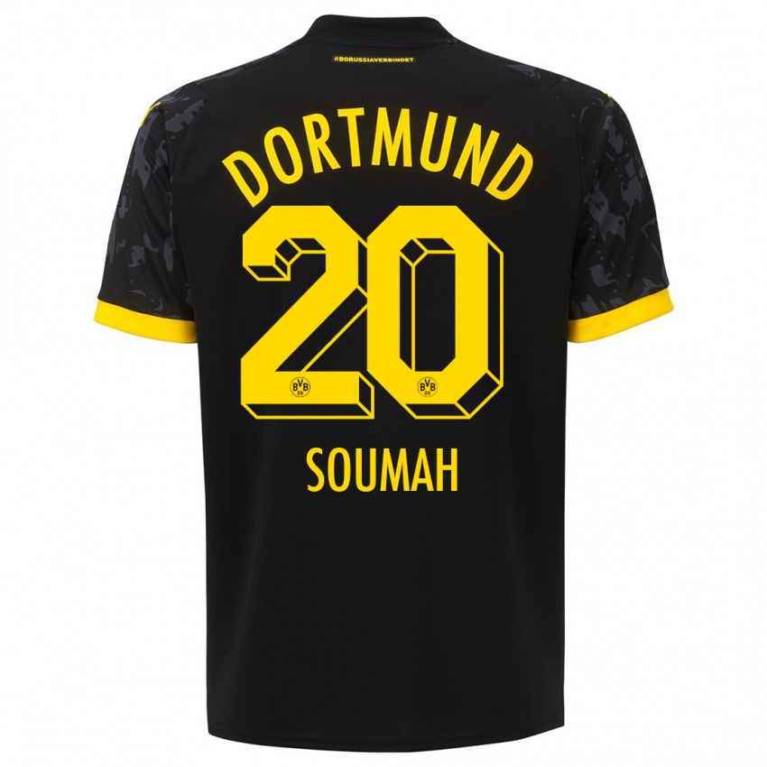Homem Camisola Moussa Soumah #20 Preto Alternativa 2023/24 Camisa
