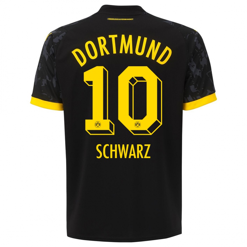 Homem Camisola Oskar Schwarz #10 Preto Alternativa 2023/24 Camisa