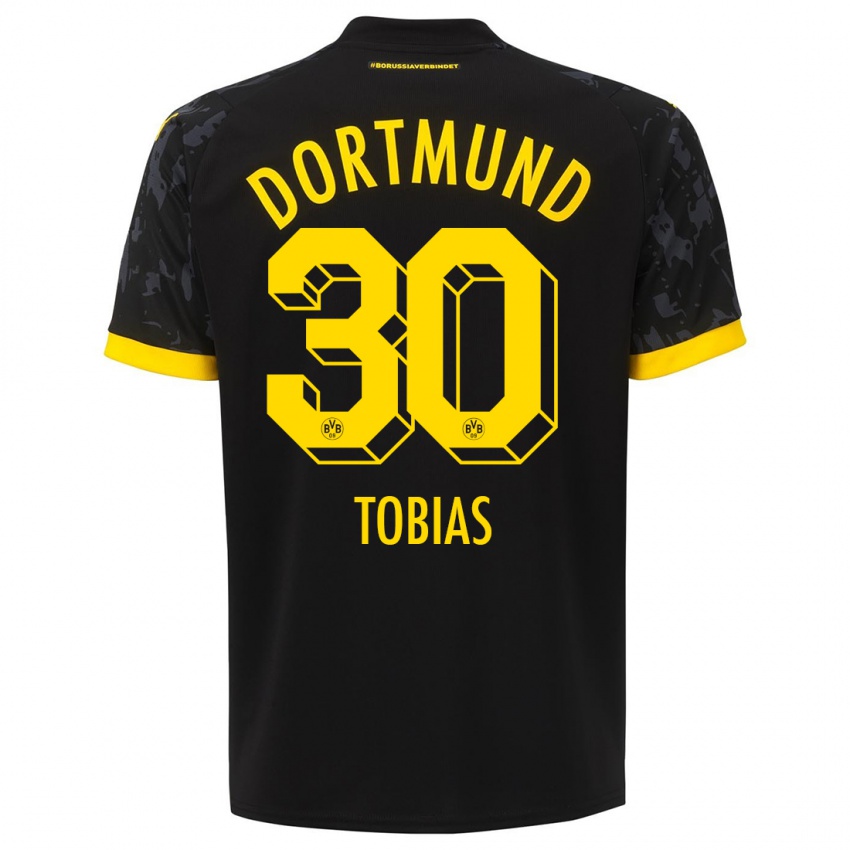 Homem Camisola Vogt Tobias #30 Preto Alternativa 2023/24 Camisa