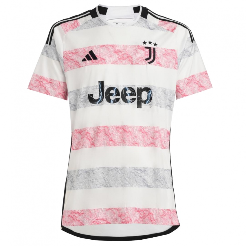 Homem Camisola Riccardo Stivanello #31 Branco Rosa Alternativa 2023/24 Camisa