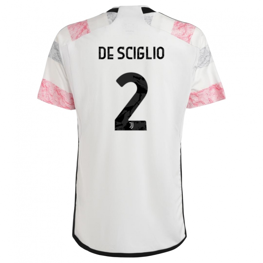 Homem Camisola Mattia De Sciglio #2 Branco Rosa Alternativa 2023/24 Camisa