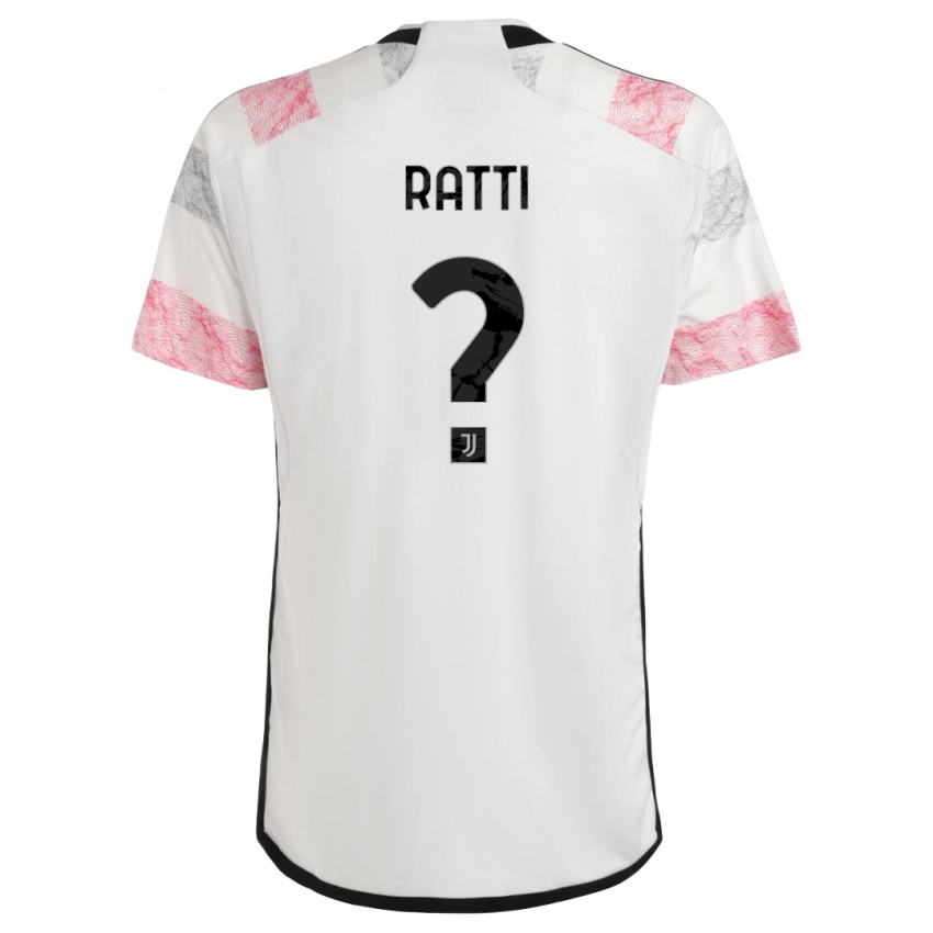 Homem Camisola Leonardo Ratti #0 Branco Rosa Alternativa 2023/24 Camisa