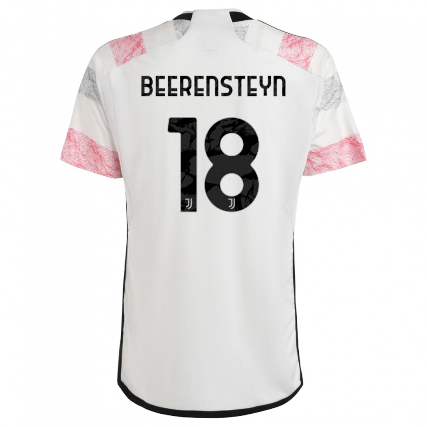 Homem Camisola Lineth Beerensteyn #18 Branco Rosa Alternativa 2023/24 Camisa