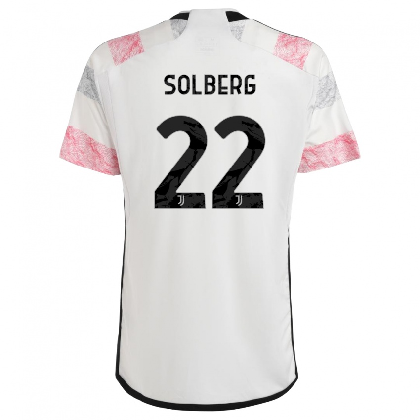 Homem Camisola Elias Solberg #22 Branco Rosa Alternativa 2023/24 Camisa