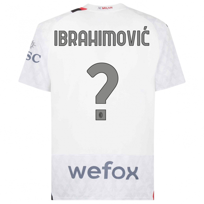 Homem Camisola Maximilian Ibrahimović #0 Branco Alternativa 2023/24 Camisa