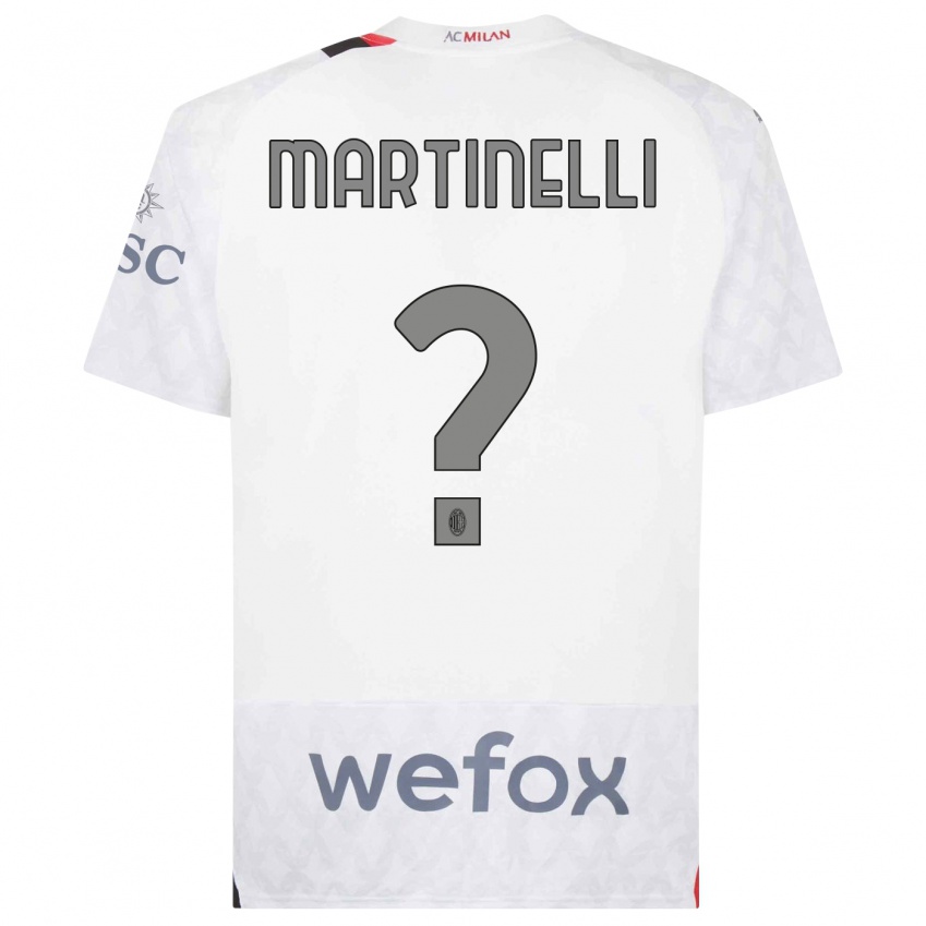 Homem Camisola Riccardo Martinelli #0 Branco Alternativa 2023/24 Camisa