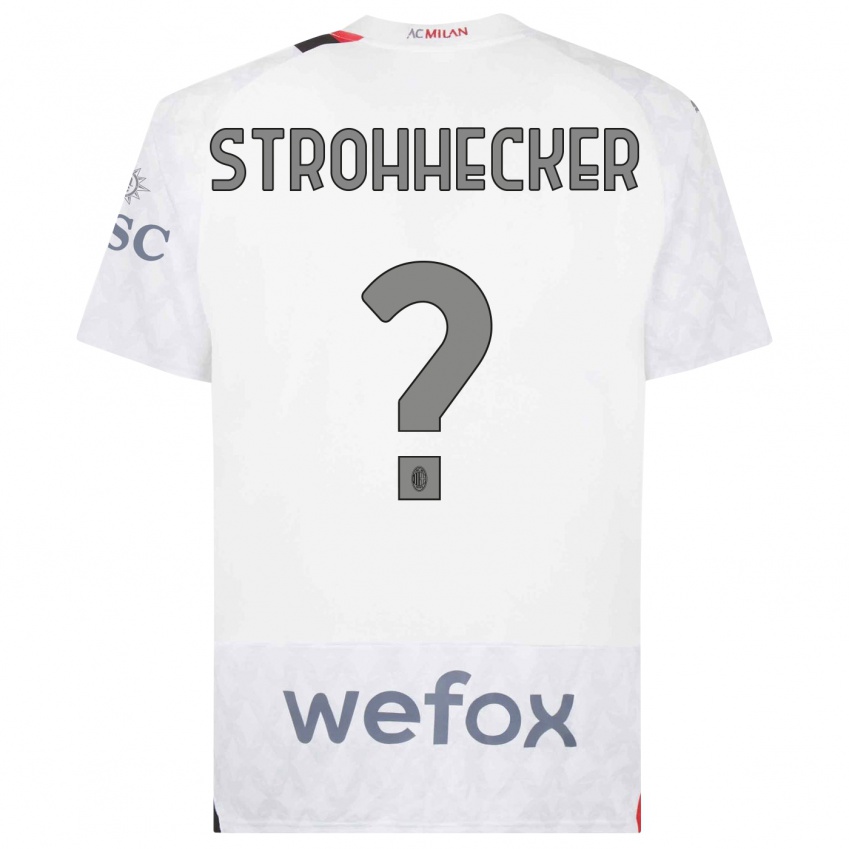 Homem Camisola Riccardo Strohhecker #0 Branco Alternativa 2023/24 Camisa