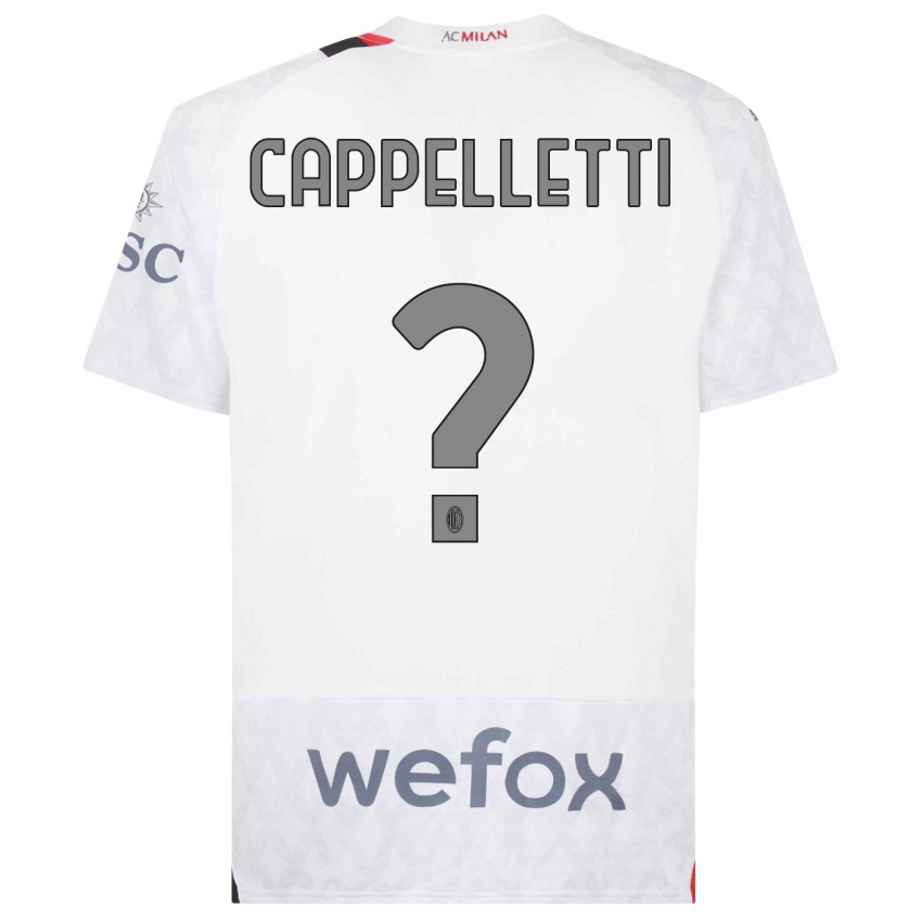 Homem Camisola Mattia Cappelletti #0 Branco Alternativa 2023/24 Camisa