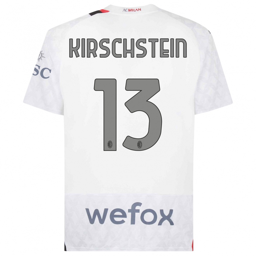 Homem Camisola Merle Kirschstein #13 Branco Alternativa 2023/24 Camisa