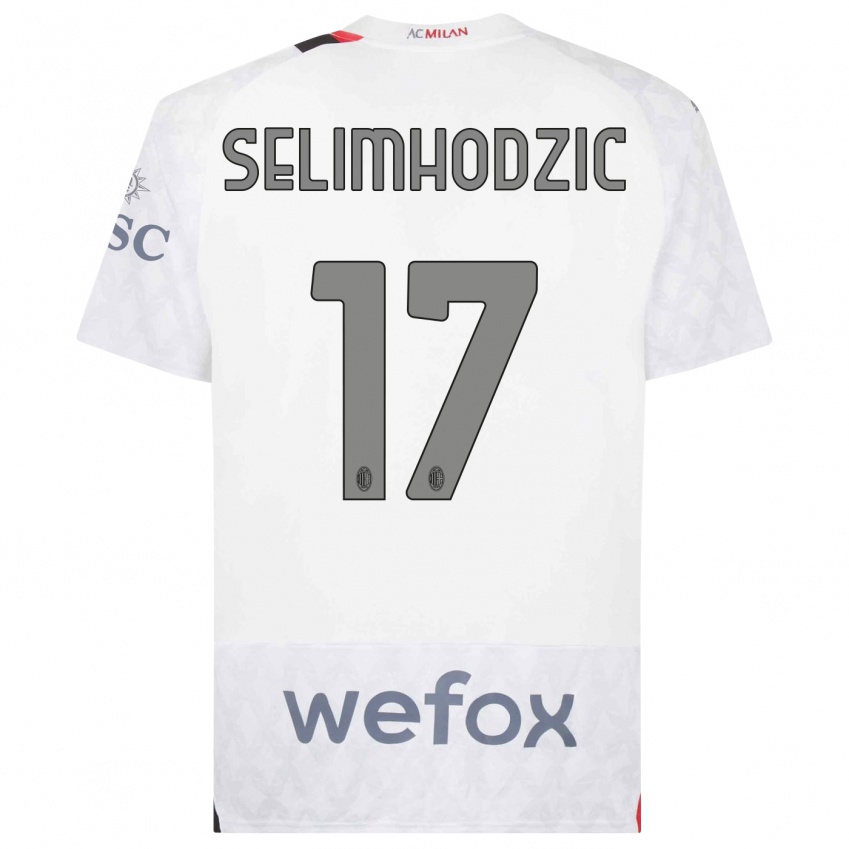 Homem Camisola Noa Selimhodzic #17 Branco Alternativa 2023/24 Camisa