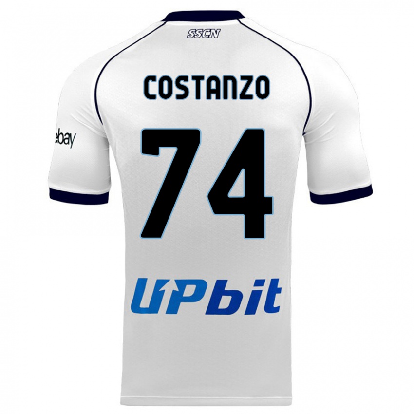 Homem Camisola Davide Costanzo #74 Branco Alternativa 2023/24 Camisa