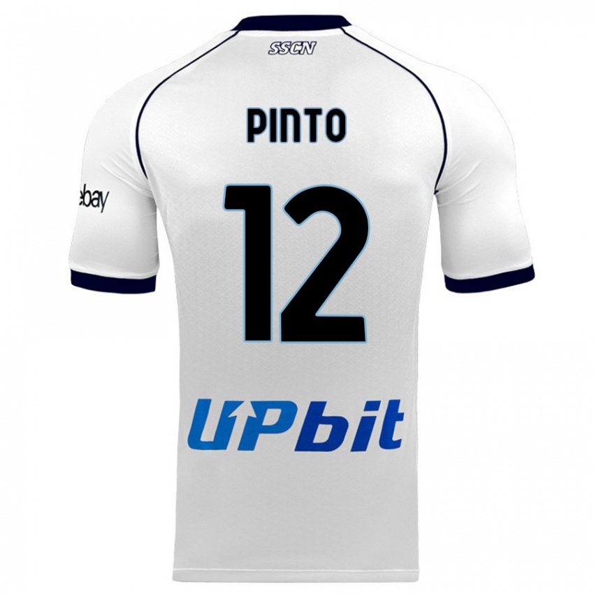 Homem Camisola Ciro Pinto #12 Branco Alternativa 2023/24 Camisa
