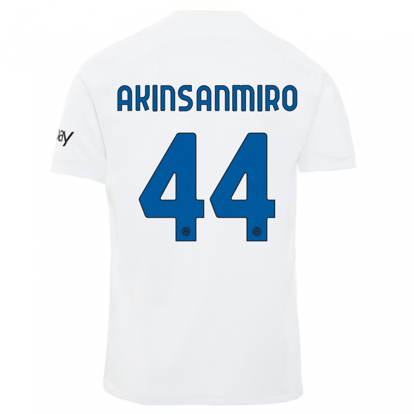 Homem Camisola Ebenezer Akinsanmiro #44 Branco Alternativa 2023/24 Camisa