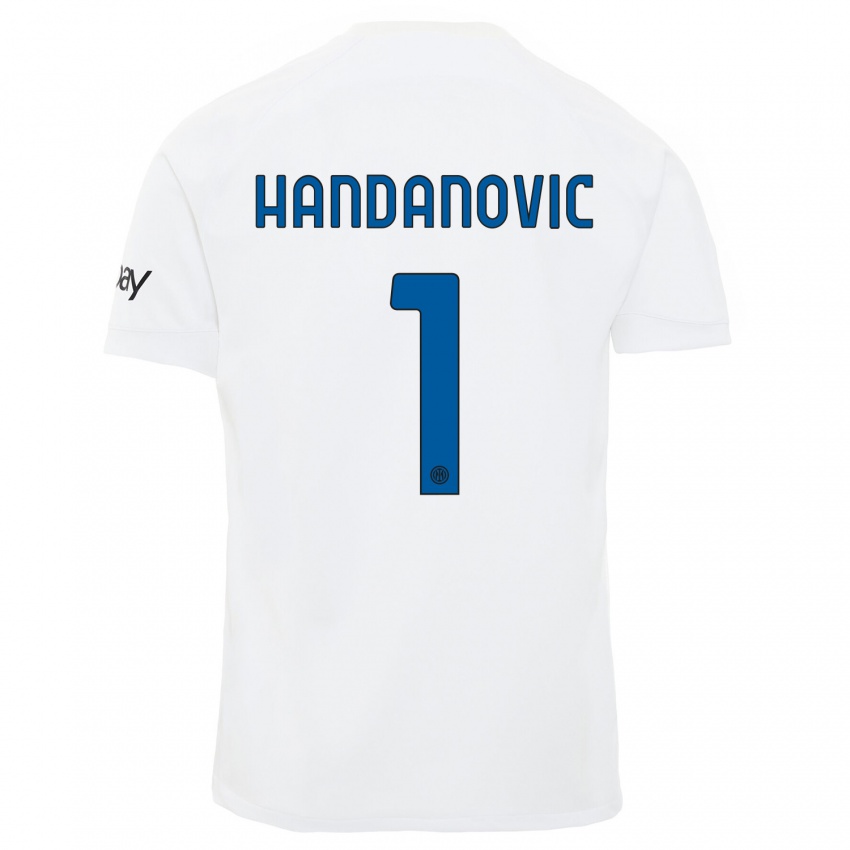 Homem Camisola Samir Handanovic #1 Branco Alternativa 2023/24 Camisa