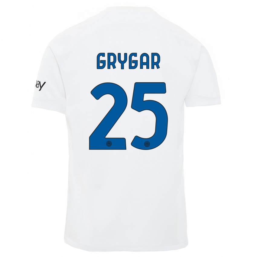 Homem Camisola Samuel Grygar #25 Branco Alternativa 2023/24 Camisa