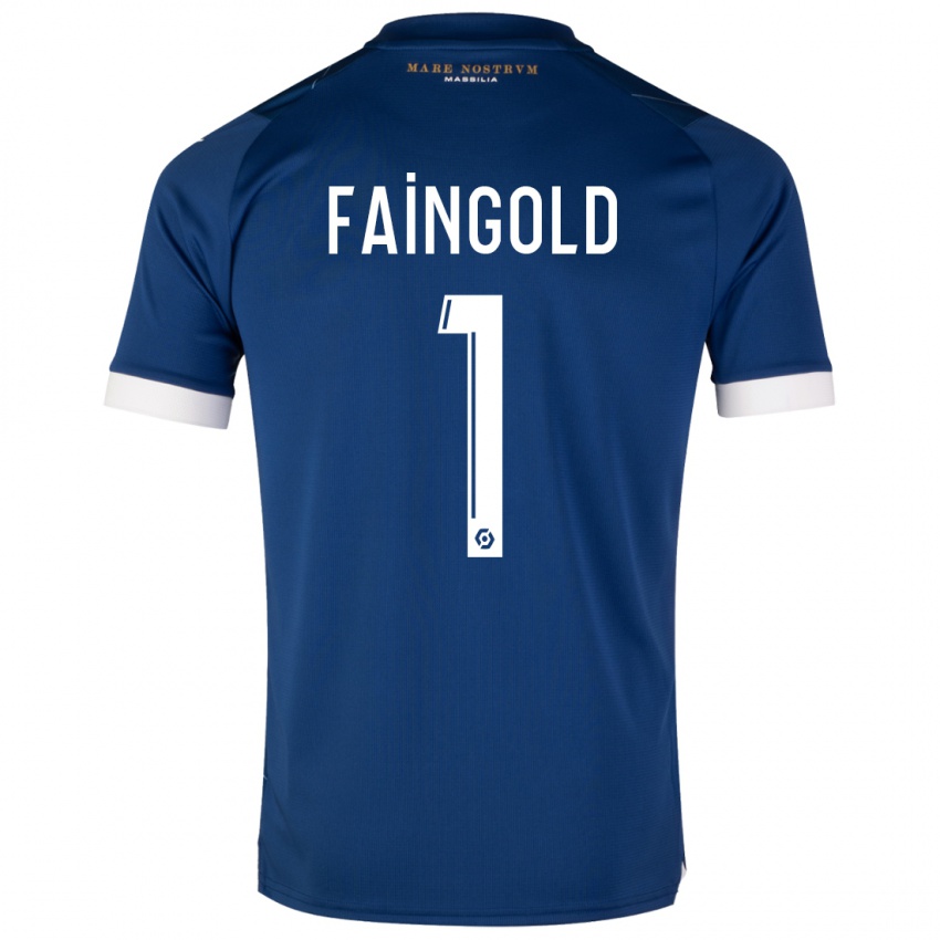 Homem Camisola Abbie Faingold #1 Azul Escuro Alternativa 2023/24 Camisa