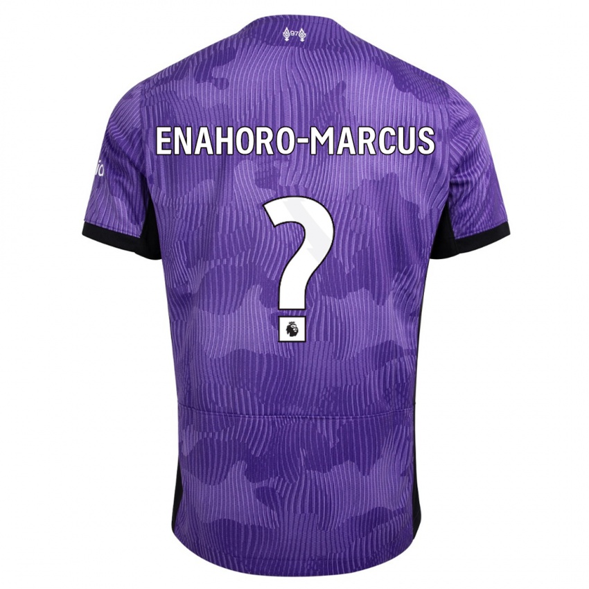 Homem Camisola Louis Enahoro-Marcus #0 Roxo Terceiro 2023/24 Camisa