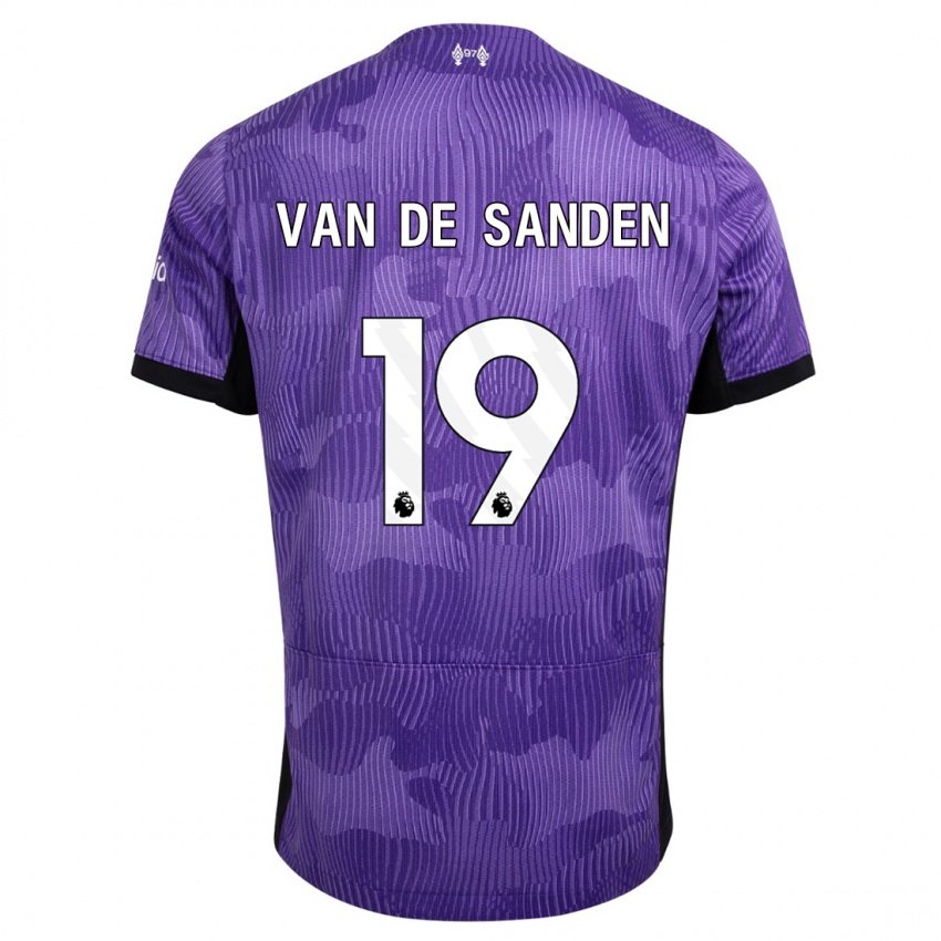 Homem Camisola Shanice Van De Sanden #19 Roxo Terceiro 2023/24 Camisa