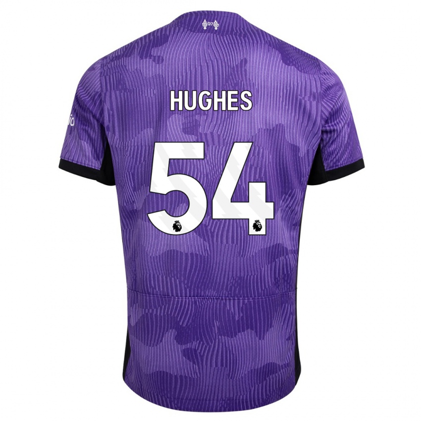 Homem Camisola Liam Hughes #54 Roxo Terceiro 2023/24 Camisa