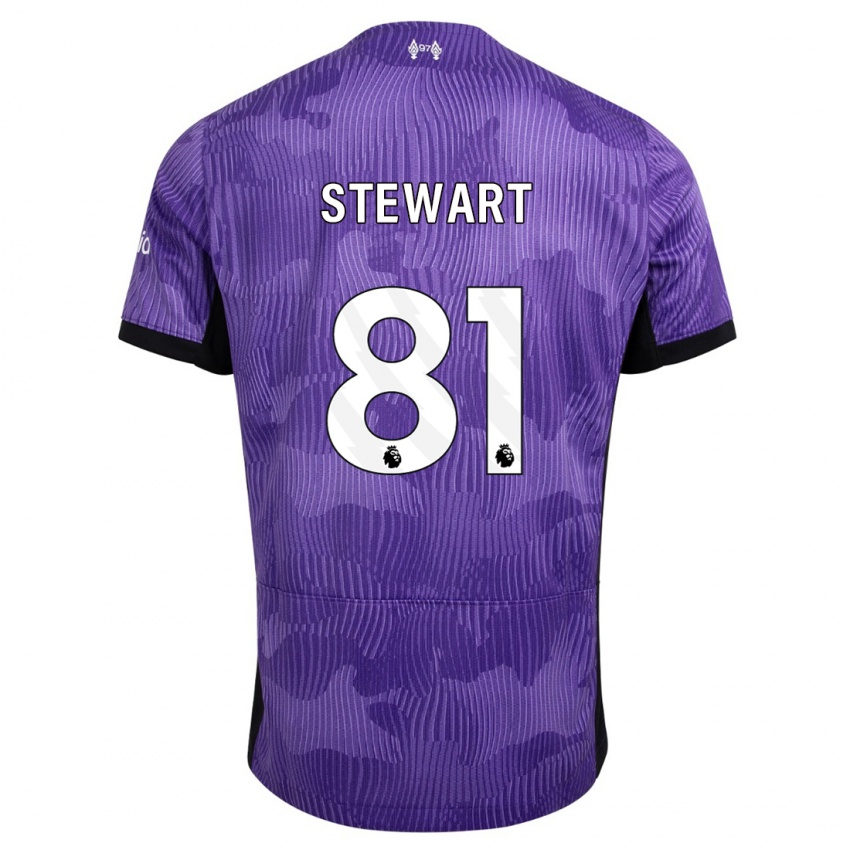 Homem Camisola Layton Stewart #81 Roxo Terceiro 2023/24 Camisa