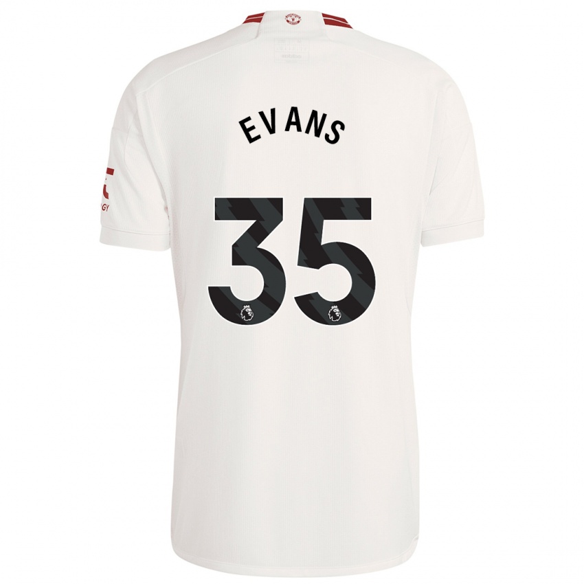 Homem Camisola Jonny Evans #35 Branco Terceiro 2023/24 Camisa