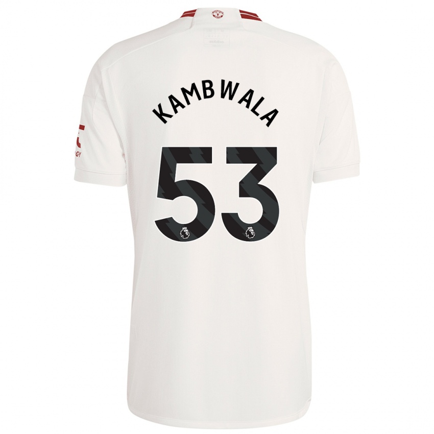 Homem Camisola Willy Kambwala #53 Branco Terceiro 2023/24 Camisa