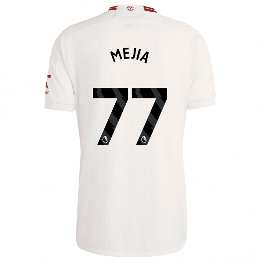 Homem Camisola Mateo Mejia #77 Branco Terceiro 2023/24 Camisa