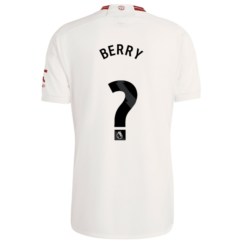 Homem Camisola Adam Berry #0 Branco Terceiro 2023/24 Camisa