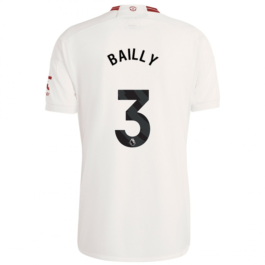 Homem Camisola Eric Bailly #3 Branco Terceiro 2023/24 Camisa