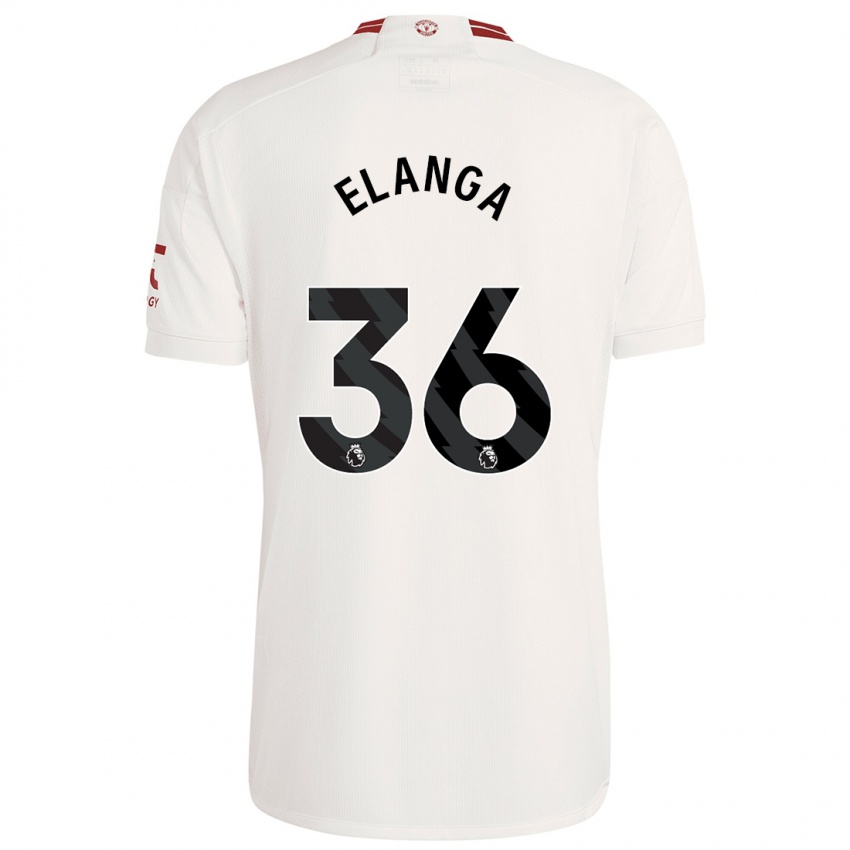 Homem Camisola Anthony Elanga #36 Branco Terceiro 2023/24 Camisa