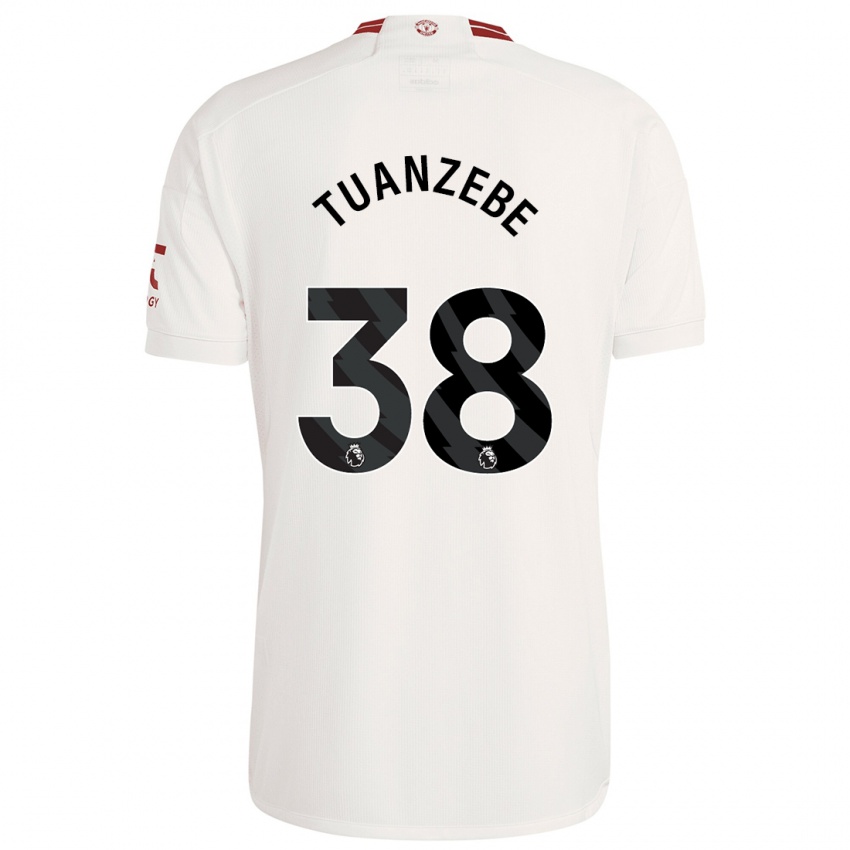 Homem Camisola Axel Tuanzebe #38 Branco Terceiro 2023/24 Camisa
