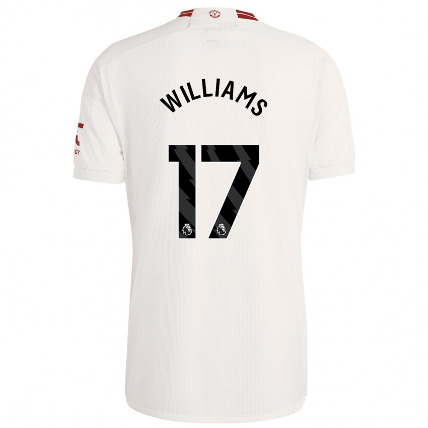 Homem Camisola Rachel Williams #17 Branco Terceiro 2023/24 Camisa