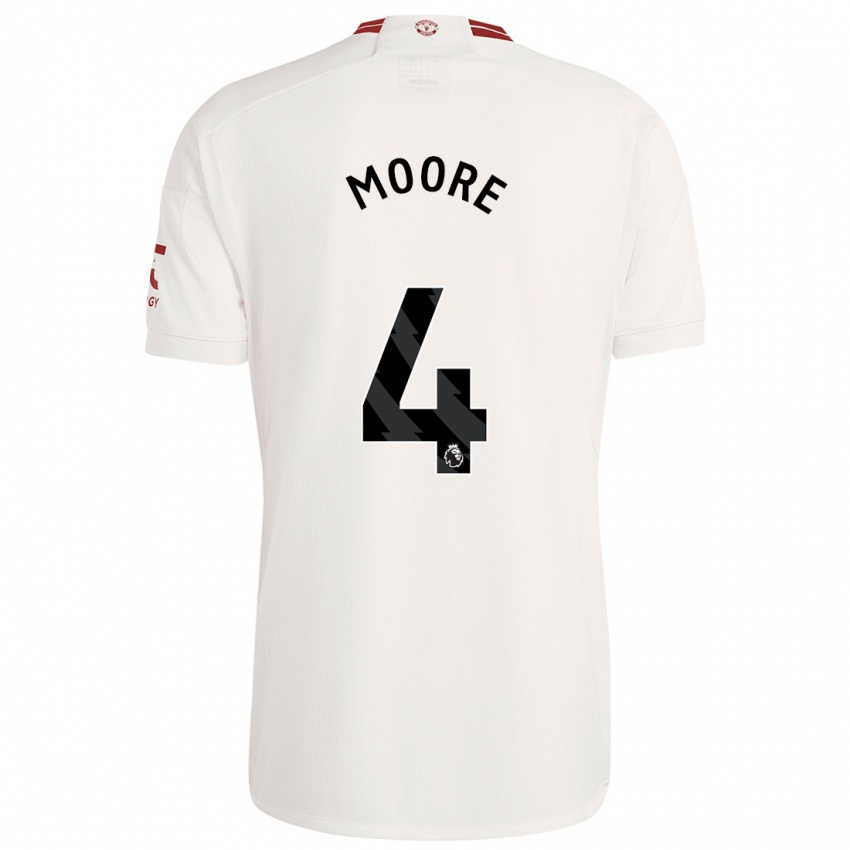 Homem Camisola Jade Moore #4 Branco Terceiro 2023/24 Camisa