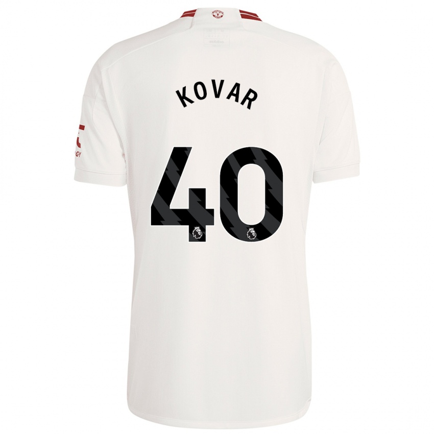 Homem Camisola Matej Kovar #40 Branco Terceiro 2023/24 Camisa