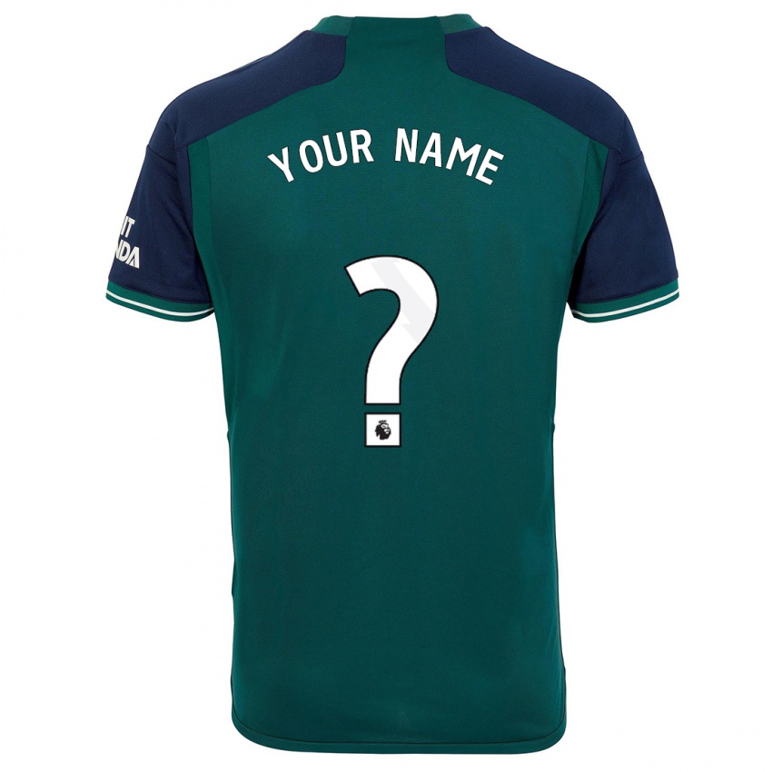 Homem Camisola Seu Nome #0 Verde Terceiro 2023/24 Camisa