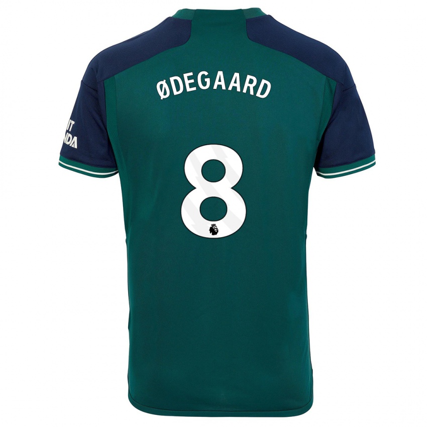 Homem Camisola Martin Odegaard #8 Verde Terceiro 2023/24 Camisa