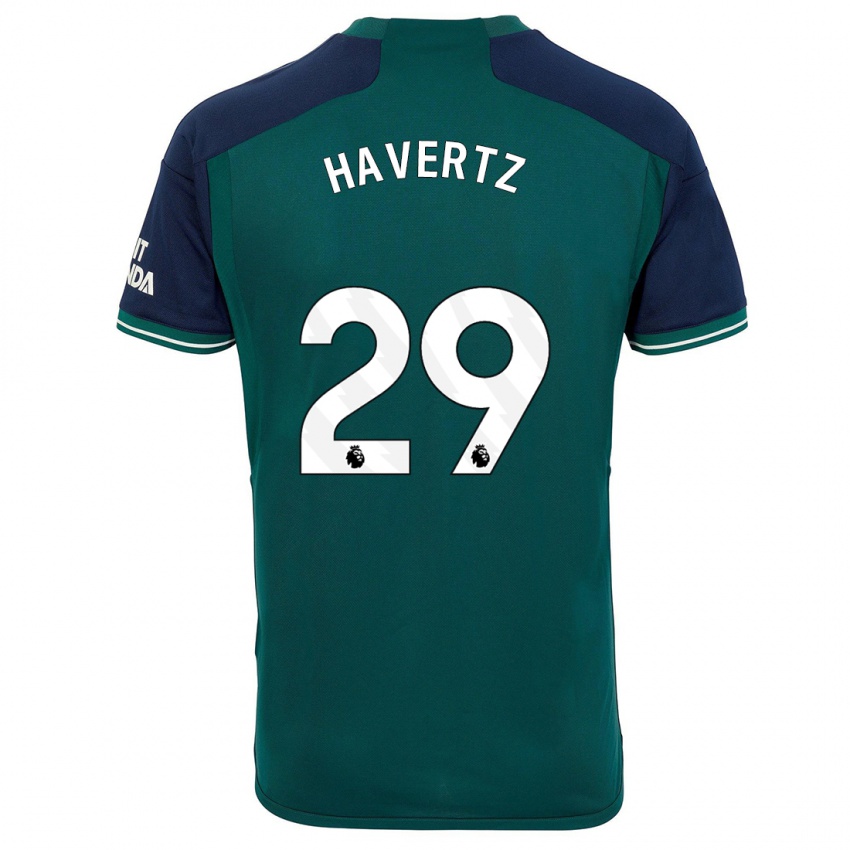 Homem Camisola Kai Havertz #29 Verde Terceiro 2023/24 Camisa
