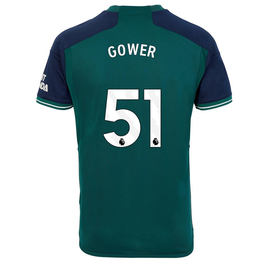 Homem Camisola Jimi Gower #51 Verde Terceiro 2023/24 Camisa