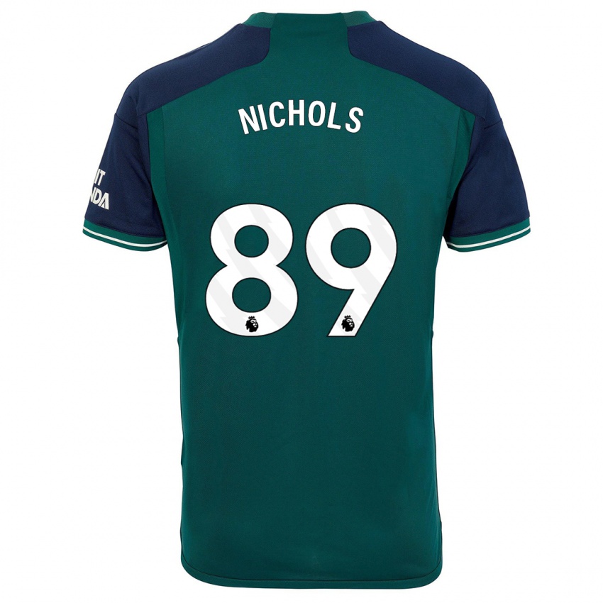 Homem Camisola Josh Nichols #89 Verde Terceiro 2023/24 Camisa