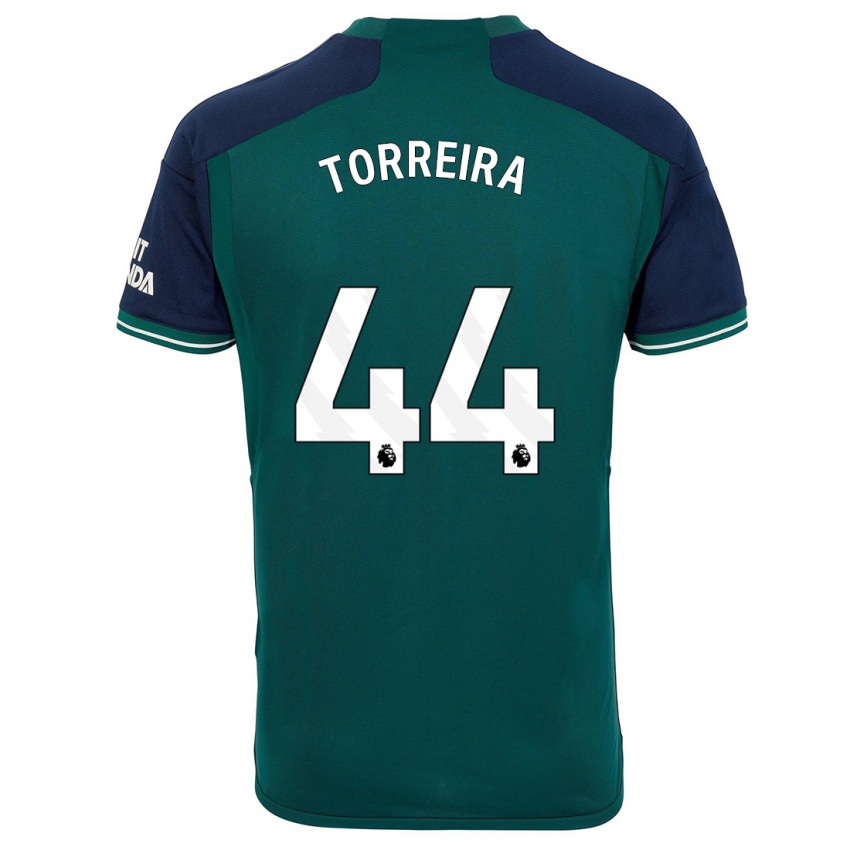 Homem Camisola Lucas Torreira #44 Verde Terceiro 2023/24 Camisa